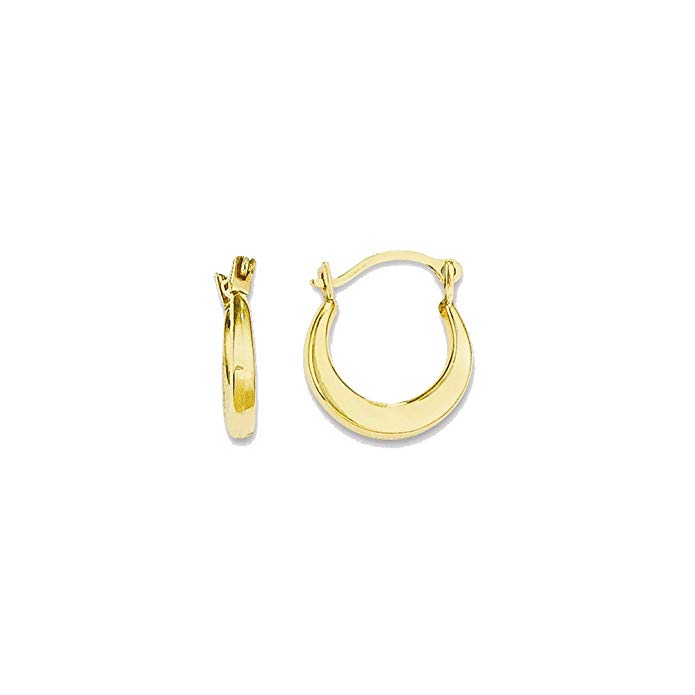 14k Yellow or White Gold Madi K. Small Hoop Earrings