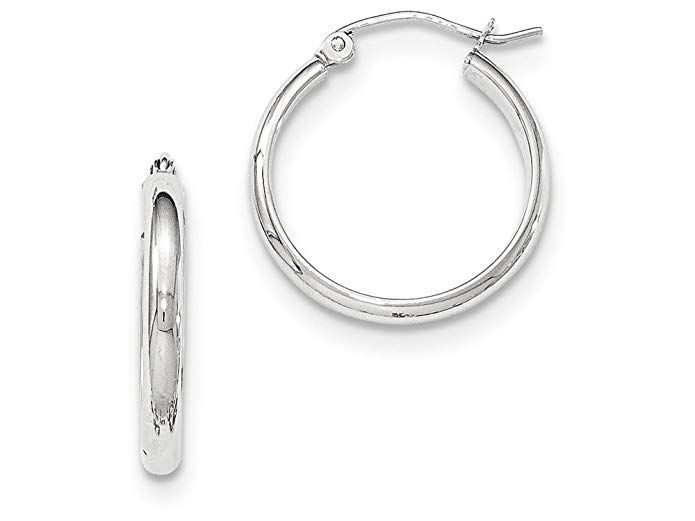 Finejewelers 14k White Gold Hoop Earrings