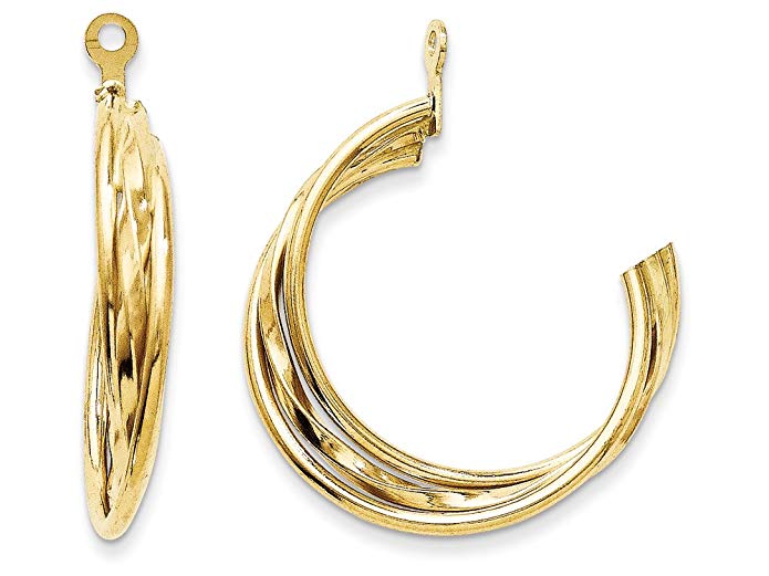 Finejewelers 14k Yellow Gold Polished Hoop Earring Jackets