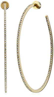 Michael Kors Large Pave Hoop Earrings