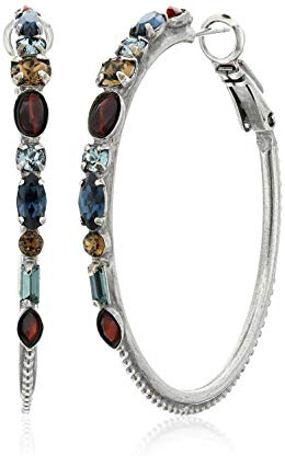 Sorrelli Assorted Crystal Hoop Earring