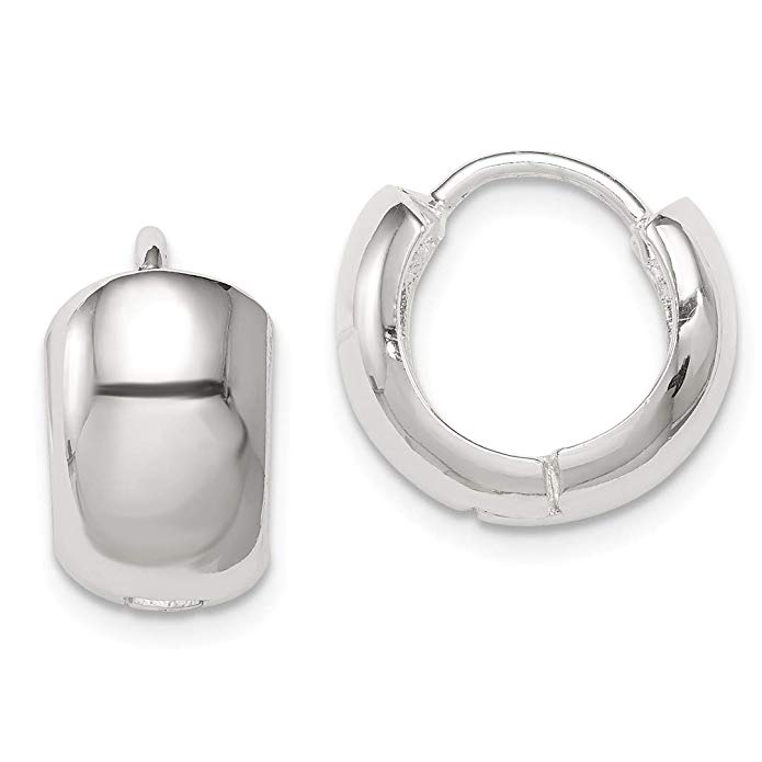 925 Sterling Silver Huggy Style Hoop Earrings Ear Hoops Set Fine Jewelry For Women Gift Set