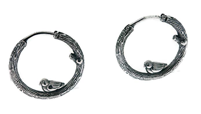 PANDORA Spring Bird Hoops, 297072