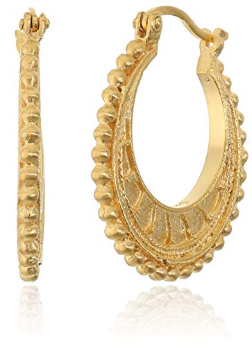 Satya Jewelry Mandala Hoop Earrings